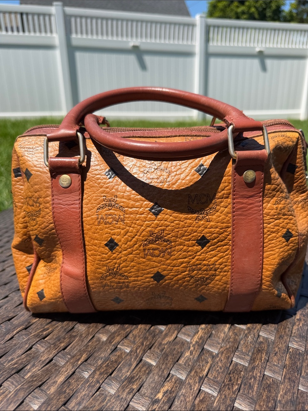 Vintage MCM Golf Collection Boston Bag [rare] - Picture 3 of 14